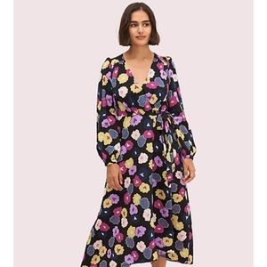 Kate Spade NY Winter Garden Wrap Dress